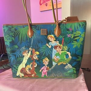 Dooney & Bourke Peter Pan Tote - Green and Brown